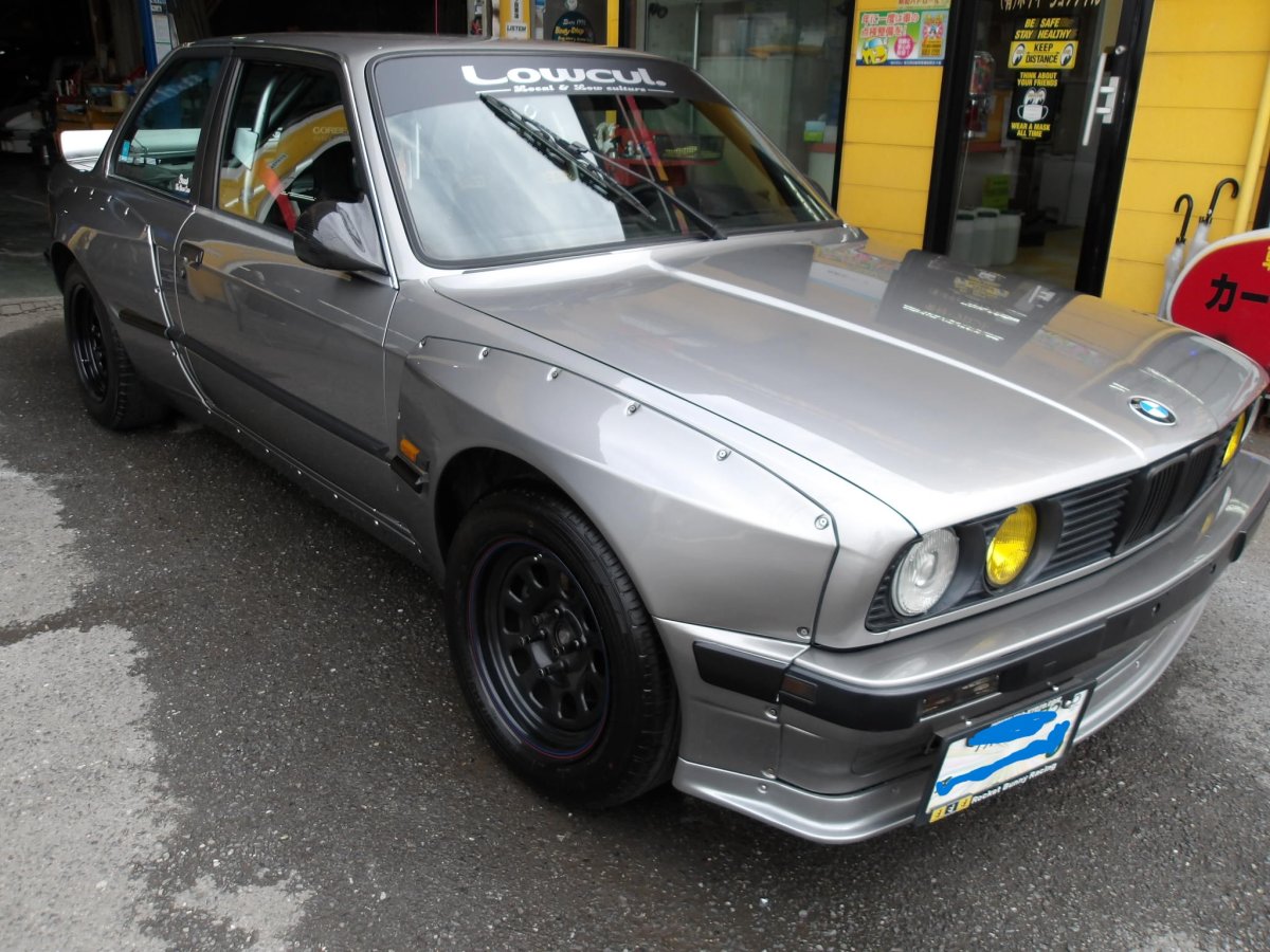 1990’BMW改　事故修理ビフォーアフター